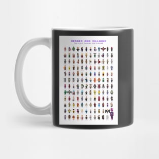 8-Bit Heroes and Villains Mug